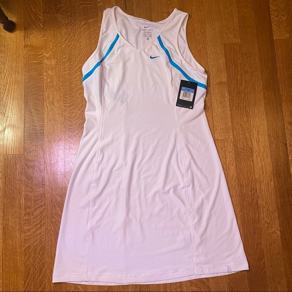 NWT Nike Tennis Dress - Women’s White and Blue